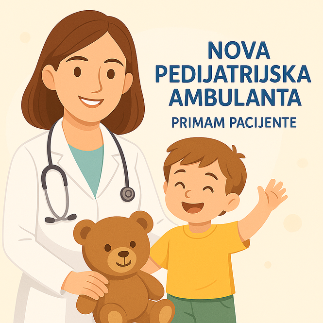 Pedijatrica pregledava dijete